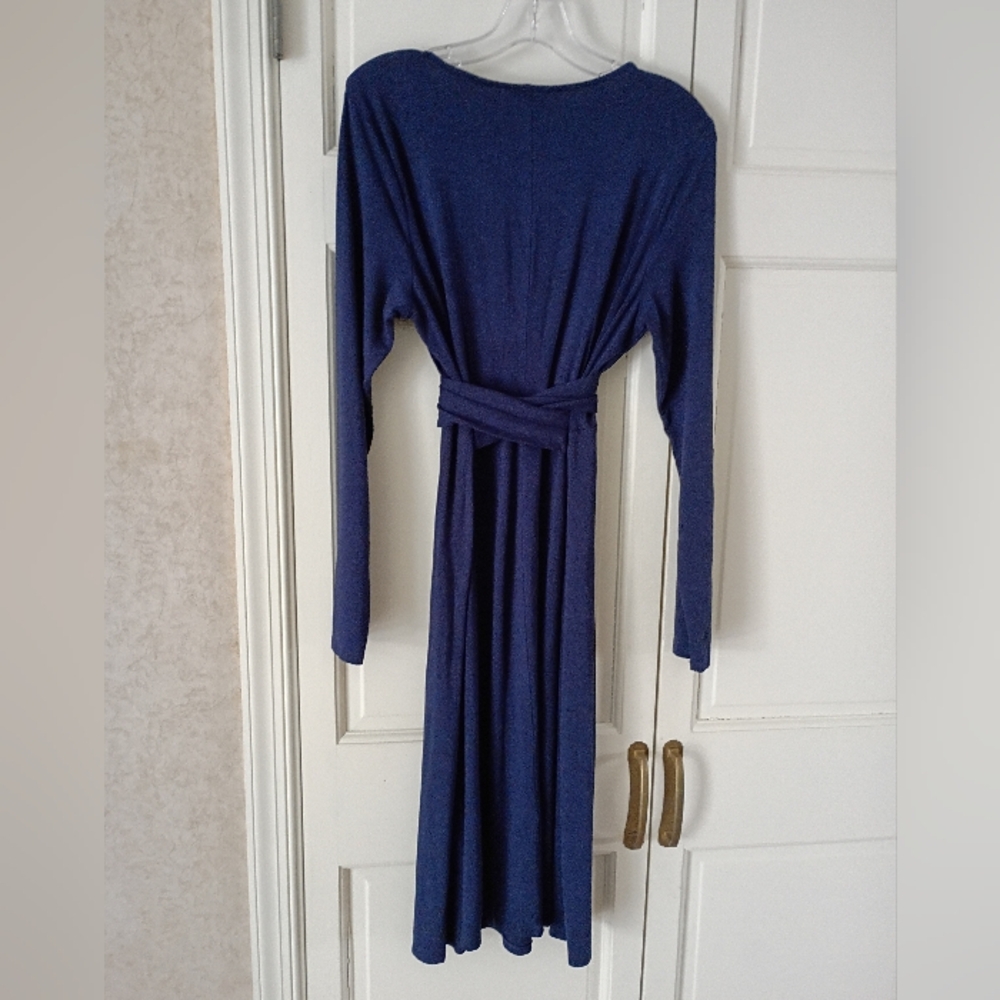 J. Jill Women's Teal Long Sleeve Dress - Picture 3 of 6